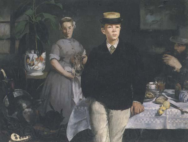 Edouard Manet Le dejeuner dans l'atelier (mk40) Germany oil painting art